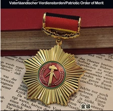 Gold Medal of Merit for the Fatherland of East Germany Repro
