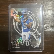 BRYCE YOUNG RARE LIGHTNING ROOKIE RC Card refractor  Base Voltaic - PANTHERS
