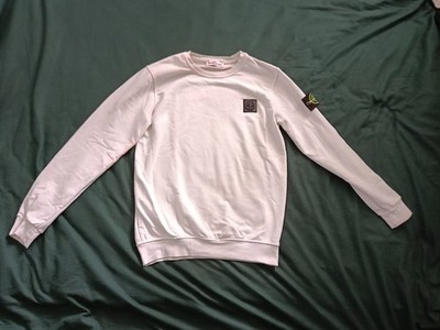 Stone Island Herren Strickpullover Weiß Original Premium Sweater Größe S Top