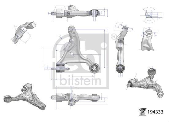 Febi Bilstein Querlenker Mit Gummilagern Vorne Rechts FüR Volvo V70 II S60 I-image