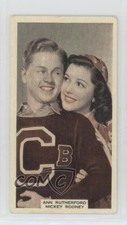 1939 Wix Film Favourites Series 3 Tobacco Ann Rutherford and Mickey Rooney 8b4