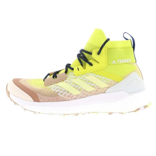 adidas Terrex Free Hiker Primeblue Hi-Res Yellow FZ3627 Low Top Sneaker Used 90c