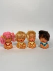 Lot of 4 Moody Cuties Vinyl Rubber Toy Dolls 1960s Vtg 3.5”