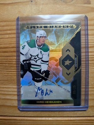2022-23 Upper Deck Black Diamond Pure Black Autos Miro Heiskanen #BDB-MH 05/25