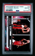 2025 Panini Instant WNBA Kiki Iriafen/Sonia Citron Lightning 1/5 PSA 10 RC POP 1
