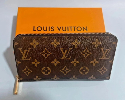 LOUIS VUITTON MONOGRAM ZIPPY WALLET ZIP AROUND LONG PURSE BROWN WB.