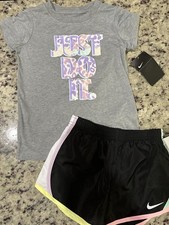 Nike Girls 2 Pc Short Set NWT Size 6x