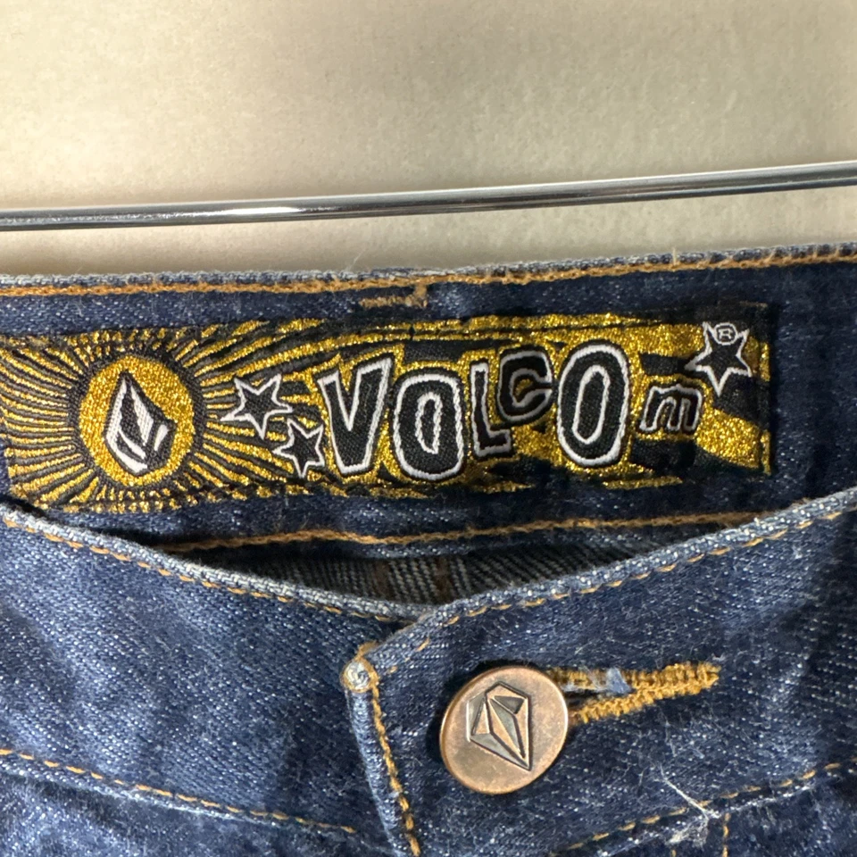 Volcom Mens Jeans 34x32 Dark Wash 100% Cotton Relaxed Fit - Image 3 of 4