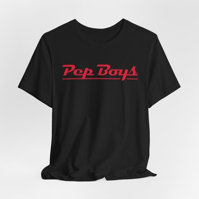 #ad Pep Boys Automotive Service Logo Unisex T Shirt Black Navy S 5XL $26.99