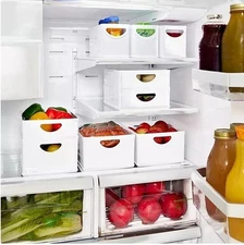 iDesign 9-Piece Recycled White Stacking Kitchen and Pantry Storage Set