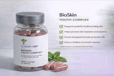 Bioskin Youth Complex. 60 Capsules. Nutrients For Younger Looking Skin MFG 3/25