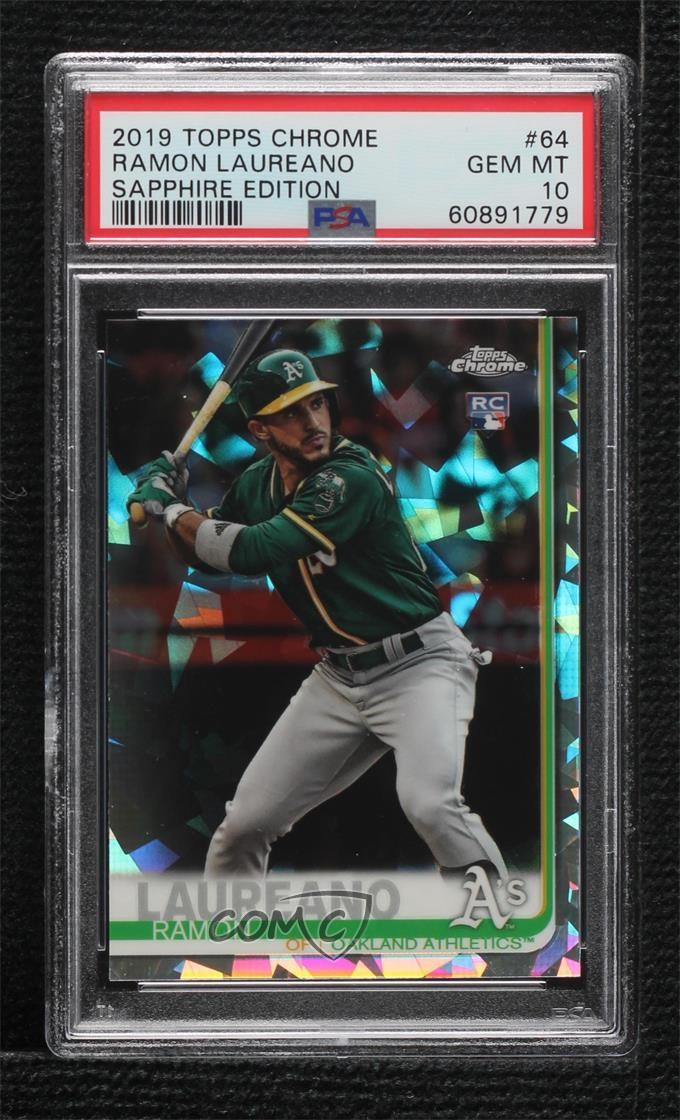 2019 Topps Chrome Sapphire Edition Ramon Laureano PSA 10 GEM MT Rookie RC 01nw