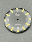 VINTAGE Omega Dial Seamaster AUTYOMATIC For Cal 550. 29.5MM  nos  BLACK (Z7A)