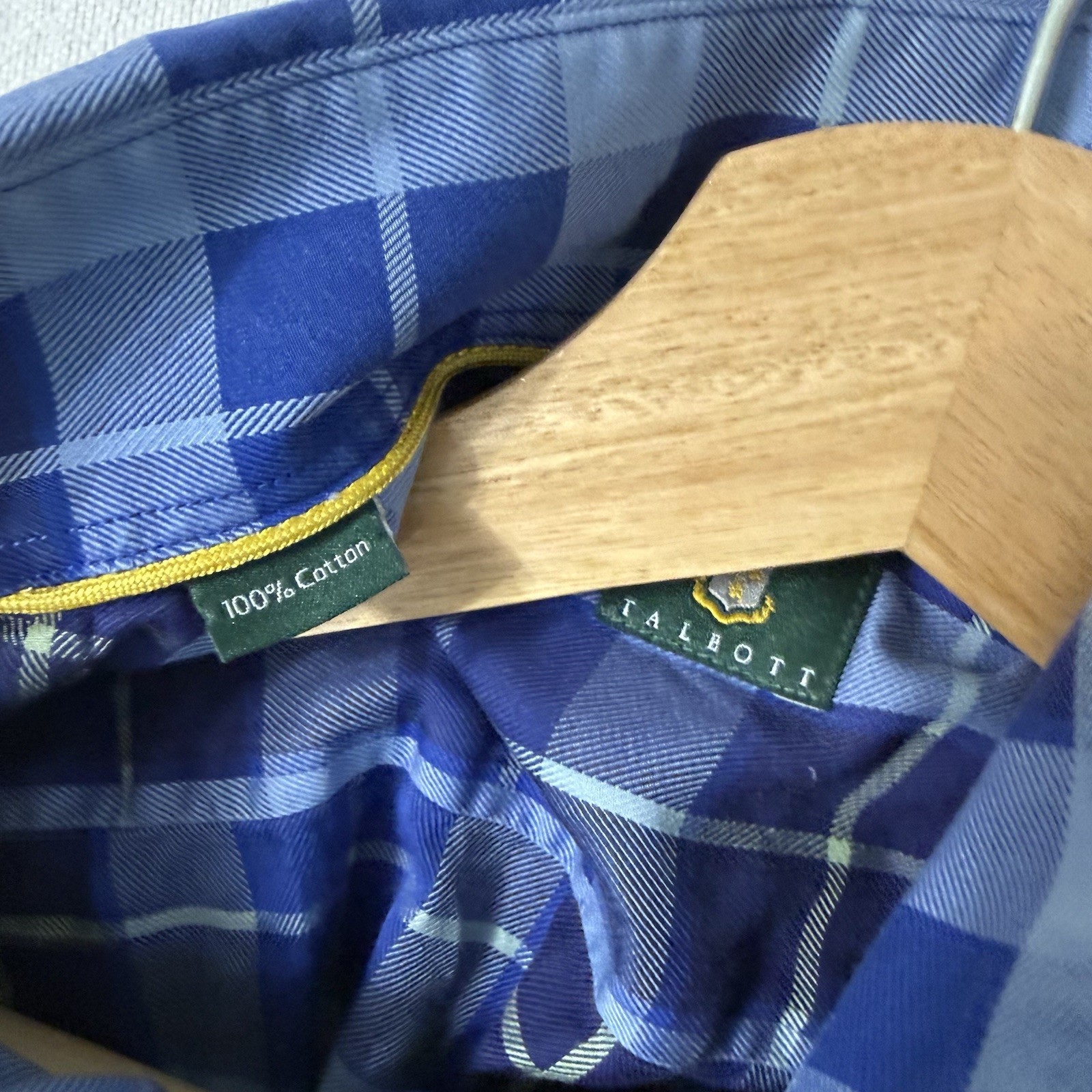 Robert Talbott Multicolor Check Button-Down Dress… - image 5