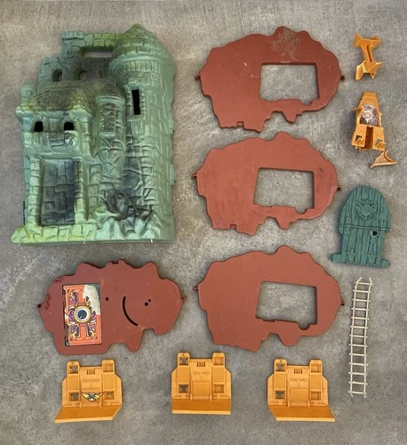 Vintage Motu He-Man Masters Of The Universe Castle Grayskull Accessories Parts