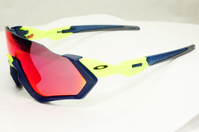 Oakley Flight Jacket Sunglasses Mirror Blue Green Prizm Red Mirror