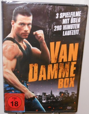 Van Damme DVD Action Box 3x Filme Quest Leon Black Eagle Kampfsport FSK 18 #X852