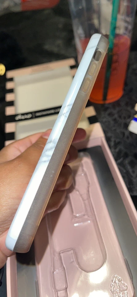 LuMee Duo Illuminating Selfie Case For iPhone XS Max In White Marble-New! - Image 4 of 4