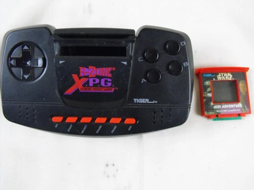 TIGER R-ZONE X.P.G.EXTREME POCKET GAME with Jedi Adventure Cartridge WORKS