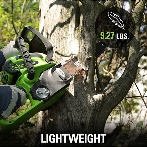 Greenworks 40V 12" Chainsaw, 2.0Ah Battery and Charger Included **Free Shipping* - Picture 7 of 12