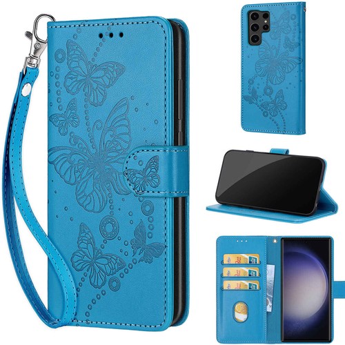 Butterfly Wallet Phone Case For iPhone Samsung Huawei Honor Xiaomi Motorola OPPO