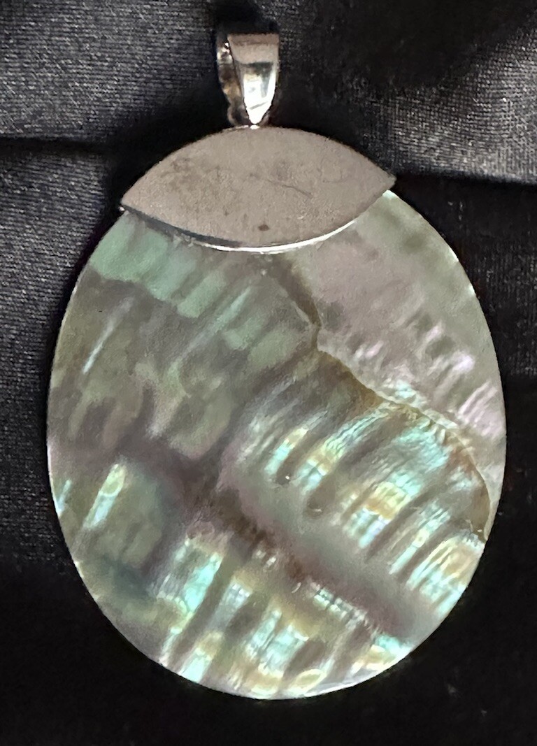 Tocara Sterling Silver Abalone Shell Pendant Larg… - image 1