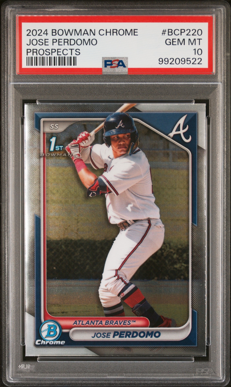 2024 Bowman Chrome Prospects Jose Perdomo Prospects PSA 10 #BCP220