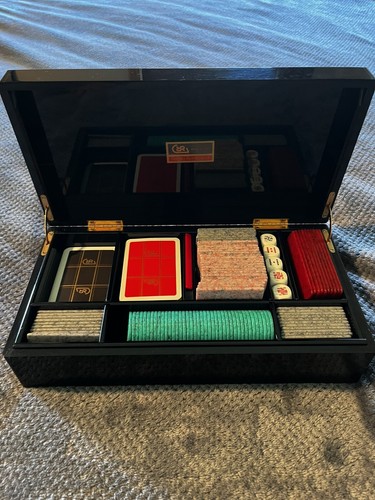 Renzo Romagnoli Luxury Vintage Poker Set Made in Italy RARE