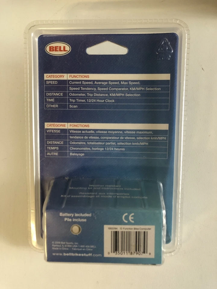 Bicycle Bike Computer Odometer Bell 12 Function Large Display Time Speed Distanc - Image 2 of 4