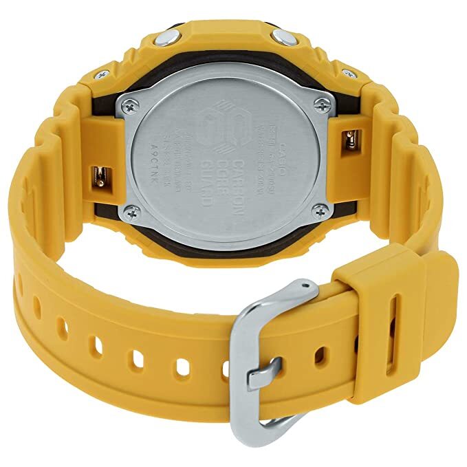 Casio G-Shock Analog-Digital Black Dial Yellow Resin Men's Watch