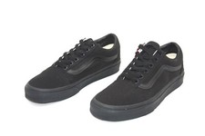 VANS Old Skool Black/ Black Shoes CANVAS SKATEBOARDING SHOE UNISEX ADULT SHOE
