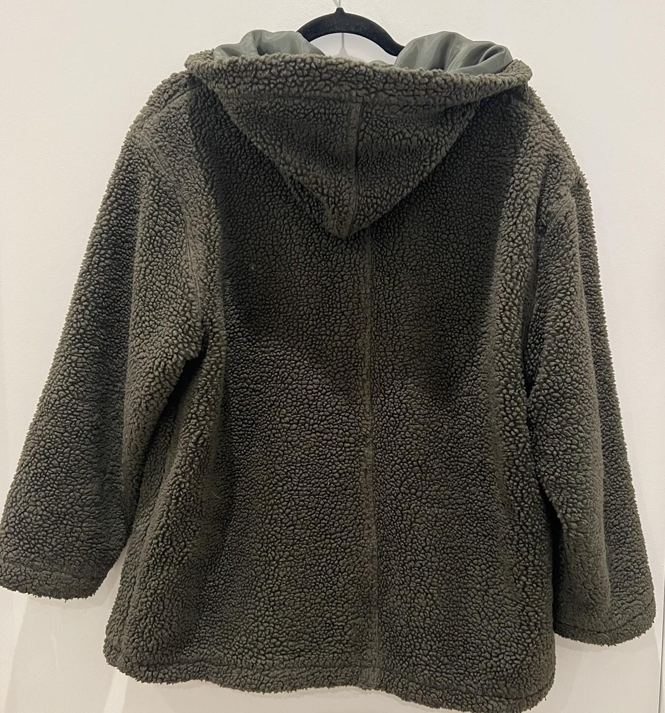 VINTAGE 90s Basic Editions Reverse Pile Hooded Zi… - image 3