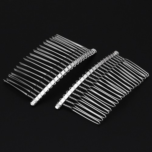 Wedding Veil Comb Metal Hair Clip Wire Headgear - Bild 1 von 6