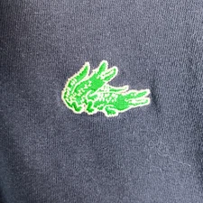 Spencers Polo Dark Blue Naughty Alligators Womens Lg Short Sleeve Pull Over