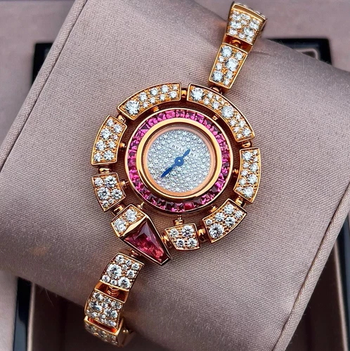 2018 Bvlgari Serpenti Incantati 102536 Rose Gold Diamonds 37mm  B+P