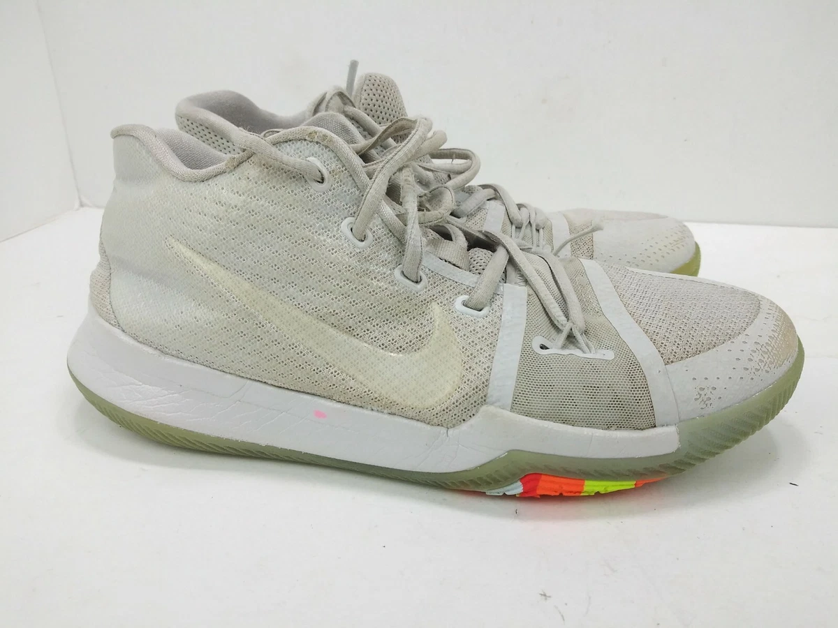 Kyrie 3 top white and green