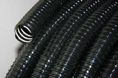 Standard Metric Ribbed Black Pond Hose 2 Inch (50mm) , 98 Foot (30m) Anti-Kink
