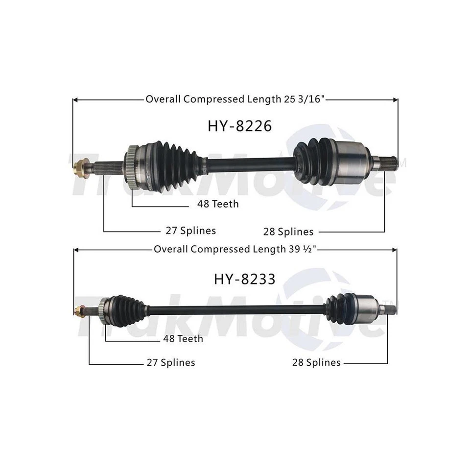 Junta de eje CV delantero Surtrack para Hyundai Sonata 2011-2015 Foto 2 de 4