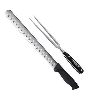 Ergo Chef 2 pc. Carving Set 12 inch Slicer carving Knife w/ Meat carving Fork
