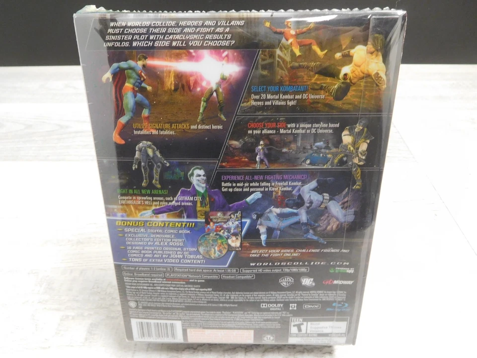 NEW SEALED Mortal Kombat vs. DC Universe Kollector's Edition Playstation 3 PS3 - Image 2 of 4