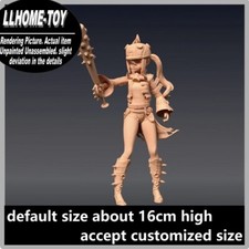 Game Lucy Cute Girl Mace Resin 3D Print GK Figure DIY Model Unpainted