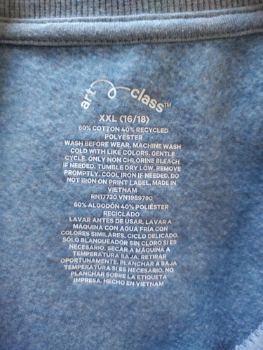 Art Class XXL (16/18) long sleeve crew neck sweatshirt for girls. NWT - Picture 3 of 6