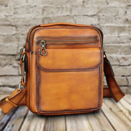 Genuine Leather Purse and Shoulder Bag for Men Fashion Leather Messenger Bag - Picture 2 of 16