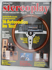 STEREOPLAY 2/83,B&W 802,ESS AMT MONITOR,PFLEID PP8,T+A TMR 150,PILOT STANDMONITO