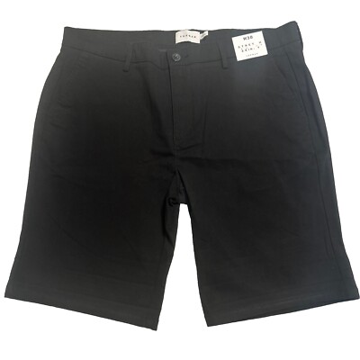 Topman Stretch Skinny Chino Shorts Mens Size 38 Grey, Zipper, Free  Ship