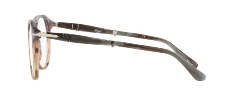 Persol 0PO9714VM 1137 Opal Brown Embedding Men's Eyeglasses - Image 3 of 4