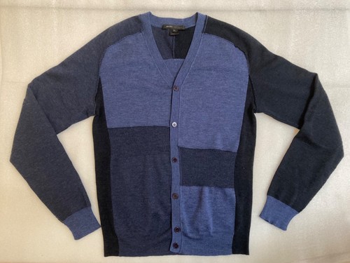 Marc Jacobs, Marc Jacobs Vintage Blues Patchwork Unisex Men’s Cardigan