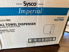 Dispensador automático de toallas enrollables Sysco Imperial negro