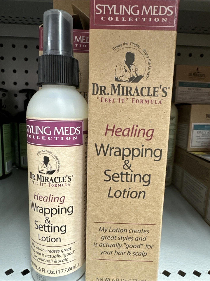 DR. LOCIÓN DE PEINADO PARA ENVOLVER Y FIJAR MILAGRO'S HEALING 6 OZ (paquete de 2) Foto 2 de 3