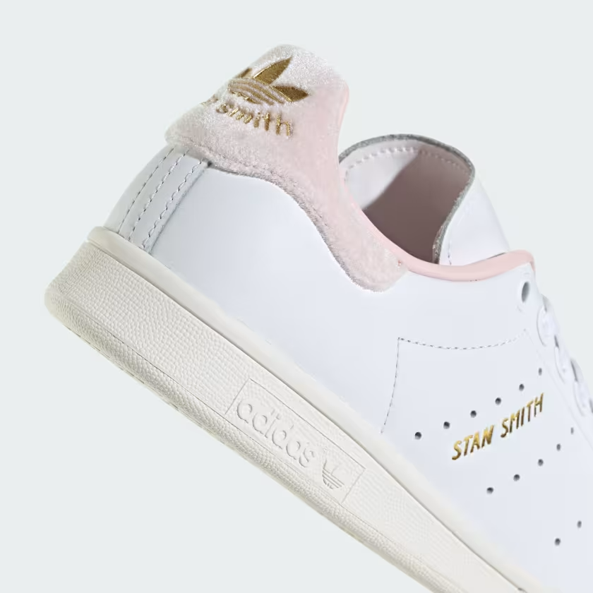 Adidas Women's Stan Smith 'White Velvet Sandy Pink' Shoes